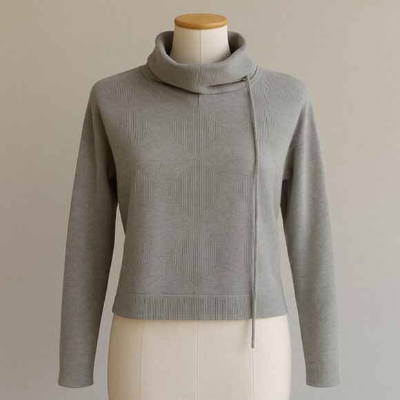 SOLD Sarah pacini Crop Funnel Neck - Picture 10 of 10